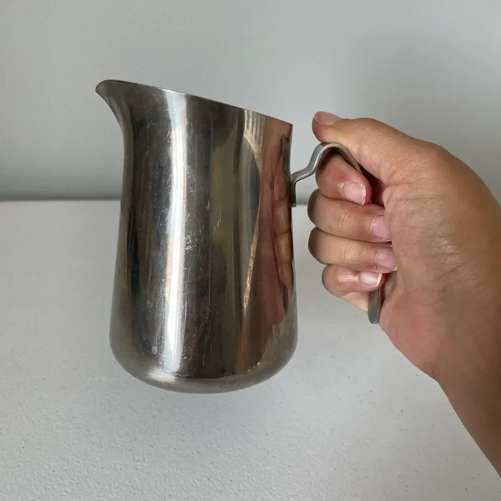Stainless Steel Espresso Coffee Tea Milk Frother Pour Cup with Handle 5